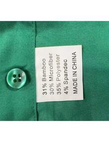 Comfortable Long-Sleeved Business Shirt - Green - View 3