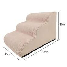 3/4/5 Tier Pet Stairs, High Density Foam Material, Suitable For Bed & Sofa, Non-Slip & Durable, Removable & Washable, Ideal For Elderly Or Injured Dogs & Cats With Joint Pain, Hot Selling Item - Multicolor - View 7