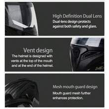 High Quality DOT Motorcycle Helmet Four Seasons Motocross Racing Modular Flip Up Casco Men Women Off Road Helmet Unmasked - Tàu chiến - Gương trà - Xem 3