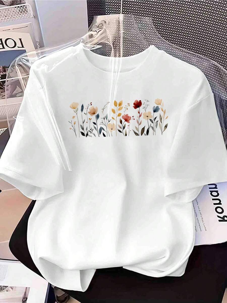 Women T-Shirts - [White] - View 1