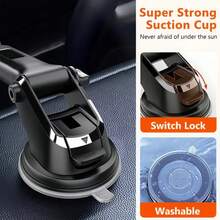 Giá đỡ điện thoại xoay 360 độ cho ô tô, có thể điều chỉnh cổ dài, thích hợp cho kính chắn gió, bảng điều khiển và bàn làm việc. Tương thích với mọi điện thoại thông minh. - 3100 - Xem 3