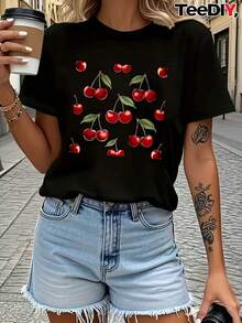 Women T-Shirts - Black - View 7