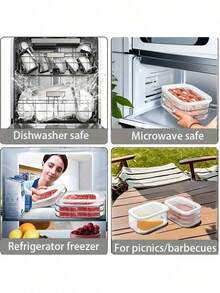 3-Layer Stackable Airtight Food Storage Containers With Lids, Transparent Fridge Food Containers For Sliced Food, Leak-Proof Reusable Refrigerator Storage Containers For Curing Meats, Bacon And Lunch Meat. These 3-Layer Stackable Food Storage Containers With Lids Are Great For Storing Cold Cuts, Salami, Cooked Meats And Pre-Made Meals. They Can Also Be Used For Food Refrigeration And Freezing. - Multicolor - View 4