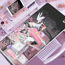 Cute ZZZ Aria Chinatsu Mousepad Angels Of Delusion Anime Girl Zenless Zone Zero Mouse Pad Desk Mat XXL 900x400 Game Keyboard Mat - z11 - 查看 22