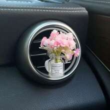 1pc Car Air Vent Clip Decor, Creative Galaxy Stars & Flower Fresh Air Conditioning Outlet Decoration - A - 查看 5