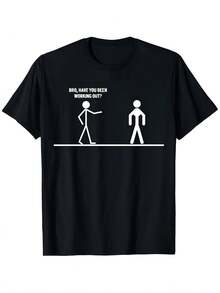 Camiseta Divertida con el Meme "Te Dejo Terminar" - Unisex, Negra, Cuello Redondo, Manga Corta, con Frase Icónica, 220GSM, Algodón Puro, Ropa Casual Urbana para Hombres y Mujeres, Corte Regular, Idea de Regalo Humorística, Lavable a Máquina para Todas las Temporadas - Negro - Ver 1