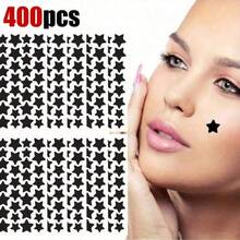 2000/400/200/40 adesivos decorativos de estrela de cinco pontas, ideais para decoração de festas e eventos. Design fofo de estrela de cinco pontas, mini adesivos à prova d'água e resistentes ao suor. - Preto - Ver 8