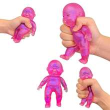 [Shiping]Squishy Glitter Big Dancing Soft Moldable Slow Sensory Fidget Toy Stress Anxiety Relief Adults Easter Basket Stocking Birthday Gifts Squishy - Màu tím đậm - Xem 9