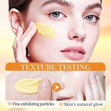 1 hộp tẩy tế bào chết Vitamin C & Niacinamide, hạt mịn hương cam quýt, không gây kích ứng, dùng cho mặt và toàn thân, cải thiện chứng dày sừng nang lông, làm sáng da, làm sạch sâu. - cam quýt - Xem 4