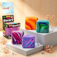 1pc Large Size New Nee Doh Marble Texture  Mochi Stress Relief Toy Atmospheric Minimalist Perfect Gift For Birthday Holiday Christmas XDHM - 多色的 - 查看 1