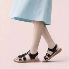 ZULIZ 女士编织带舒适步行凉鞋，透气软底防滑休闲鞋 - 黑色 - 查看 8