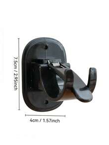 4pcs Self-Adhesive Curtain Rod Brackets, Adjustable Curtain Rod Hooks Without Nails, Suitable For Bathroom, Kitchen, Hotel - Multicolor - View 9
