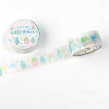 Kawaii Black Cat Glitter Tape,Pastel Pink Glitter Cat For Bullet Journal, Scrapbook ,Stationery Decoration - Multicolor - View 13