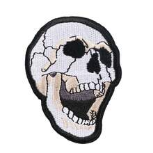 1pc Skull Skeleton Embroidered Patch, Iron-On/Sew-On Applique Decor, Suitable For Jacket, Hat, Accessories - B - View 15