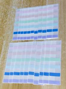 120 piezas/60 piezas de etiquetas adhesivas de pestañas de índice vintage, guía de archivo adhesivo fluorescente y marcador de libros de colores - Multicolor - Ver 17