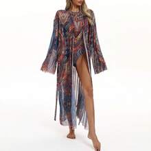 Swimsuit, Sun-Protective Mesh Casual Cover-Up, Beach Skirt - Image 1 - View 9
