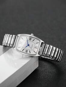 Bộ 3 đồng hồ đeo tay nữ dây thun co giãn, kiểu dáng thanh lịch, mặt số số, máy quartz, thời trang (Không bao gồm hộp đựng đồng hồ) - Nhiều màu - Xem 8