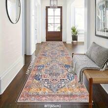 1pc Carpet Runners For Hallways Non-Slip 80X300Cm Soft Touch Kitchen Runner Rug Washable Low Pile Entryway Runner Mat Long Floor Carpet Rug For Entrance Bedroom Laundry Room (Beige) - Beige-2 - View 6