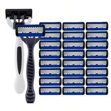 Máy cạo râu cầm tay 6 lưỡi, dùng được cả nam và nữ, lưỡi dao thay thế bằng thép không gỉ 6 lớp. - màu xám xanh - Xem 16