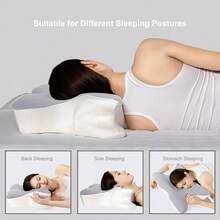Memory Foam Butterfly Shaped Neck Pillow, Relaxing Cervical Spine, Slow Rebound Neck Pillow, Ergonomic Cervical Pillow, Side Sleeper Neck Support Pillow, Comfortable Sleep Neck And Shoulder Support Pillow - 1PC - View 5