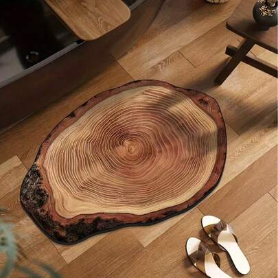 Ultra-Absorbent Diatomaceous Earth Bath Mat - Non-Slip, Quick-Dry Oval Rug For Bathroom & Entryway, Soft Polyester With Rubber Backing