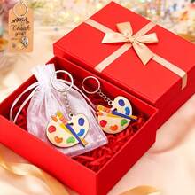 Bộ quà tặng móc khóa gỗ in hình sáng tạo 36 món này bao gồm 12 móc khóa in hình, 12 túi vải trắng trơn và 12 tấm thiệp viết tay. Đây là món quà lý tưởng cho dịp tựu trường hoặc tốt nghiệp, và cũng có thể được dùng như một bộ quà tặng móc khóa. - Nhiều màu - Xem 4