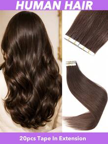 20 lọn tóc nối LuxeHair Tape-In làm từ tóc thật - Tóc nối liền mạch, che phủ toàn bộ đầu, phù hợp cho cả nam và nữ, màu đen và nâu tự nhiên, dài từ 16"-20" (25-60cm), kiểu tóc suôn mượt, chất lượng cao, bền bỉ, dễ sử dụng, tóc nối Tape-in, chất lượng salon, dành cho các nhà tạo mẫu chuyên nghiệp (#1B #2 #4) - Nhiều màu - Xem 18