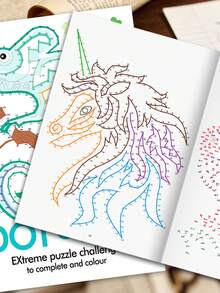 32 Pages Dot-To-Dot Drawing Book, Connect The Dots To Complete The Patterns, Pen Control Training, 32 Animal Themes, A Creative Educational Activity Book Focused On Fun Learning Adventure Activities That Enhance Attention, Birthday/Festival Gifts - White - View 4