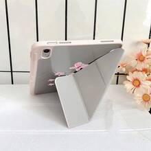 1 chiếc ốp lưng máy tính bảng hình bướm sọc hồng vàng có ngăn đựng bút, tương thích với iPad Pro (M5)/ Air (M3)/ 11"(A16)/ Tương thích với Samsung Galaxy S9/S7/S10+/ Tương thích với Samsung Galaxy Tab S6 Lite 10.19 inch, Tương thích với Matepad - Nhiều màu - Xem 3