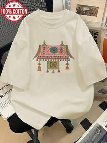 Women T-Shirts - [White] - View 7