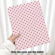 1个波点图案平板电脑保护套，带笔槽、360度旋转支架、内置笔槽、PU皮革材质，具备自动休眠/唤醒功能，兼容华为MatePad、荣耀Pad、苹果平板电脑。 - 彩色 - 查看 5