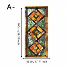 1/4pcs Retro Style Diamond Patterned Electrostatic Frosted Window Film, Reusable UV Protective Privacy Glass Film, Suitable For Offices, Room Decor, And Kitchen Accessories. - Window Stickers - View 17