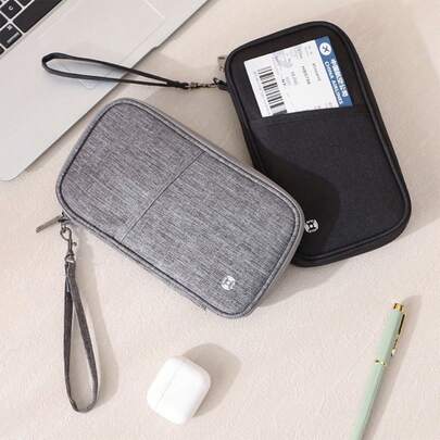 护照夹系列，女士防盗护照钱包，高端旅行证件收纳包，防水男女通用护照夹，信用卡夹