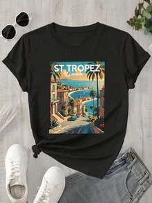 Women T-Shirts - Black - View 4