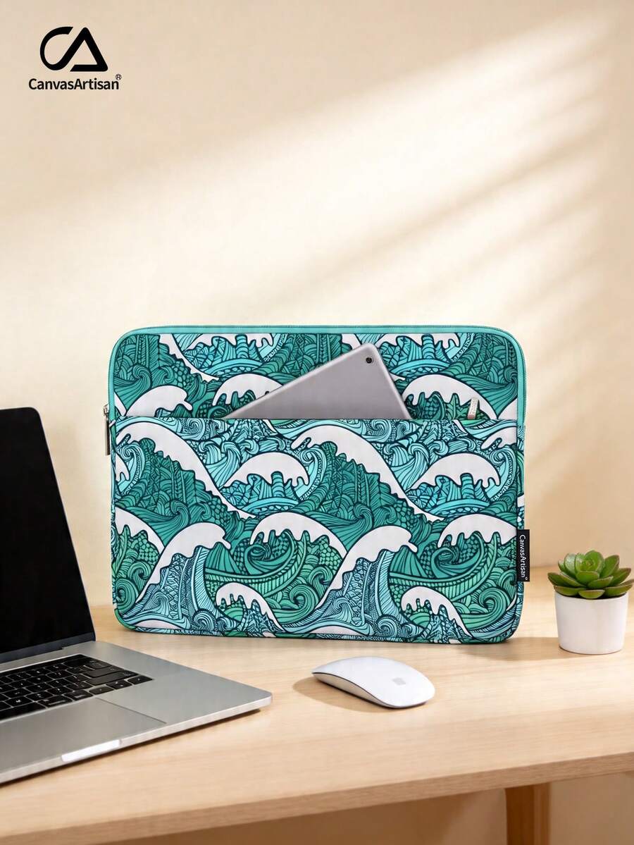 canvas artisan Printing Laptop Sleeve Polyester Shockproof Notebook Bag Compatible With Matebook