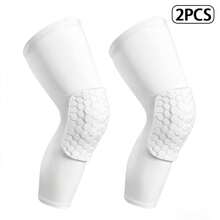 1 Pair Knee Pads Compression Pads Long Leg Sleeve Collision Avoidance Brace Protection Knee Sleeve For Basketball Football Volleyball Cycling - Honeycomb Basketball Knee Pads - View 11
