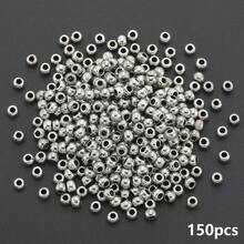 150pcs/300pcs Hạt spacer hợp kim tròn 2mm, hạt trang trí trang sức, hạt tròn rời, hạt trang trí, phù hợp cho DIY phụ kiện trang sức, bông tai, dây chuyền, vòng tay - Định vị hạt - Xem 7
