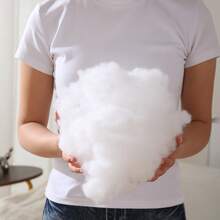 1pc/2pcs Soft & Fluffy Square Throw Pillow Insert, No Fluorescent Fiber, Filled With High Elastic Velvet. White Pillow Insert Suitable For Sofa, Bed, Breathable Sofa Decorative Cushion Insert, Without Pillow Cover. Applicable For Living Room Sofa, Room Decor, Holiday Party And Car Seat. - White - View 7
