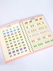 Sổ luyện tiếng Anh, Sổ luyện tập ma thuật, Quà tặng học tập chữ số và chữ cái, luyện viết thư pháp cho học sinh - nhiều màu - Xem 8
