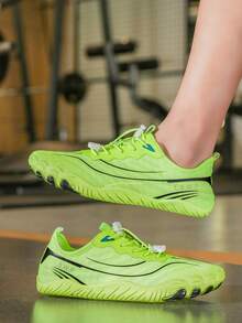 Men's Aqua Shoes, Barefoot Five Fingers Water Shoes, Lightweight Breathable Water Shoes For Summer, Suitable For Beach, Resort, Party, Camping, Surfing, Swimming, Indoor Fitness, Yoga, Jumping Rope - Fluorescent Green - View 5