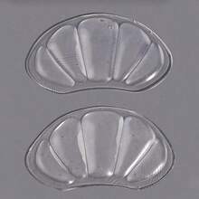4 miếng lót gót giày silicon trong suốt, chống ma sát, chống trượt, dày dặn cho giày cao gót. - Trong sáng - Xem 5