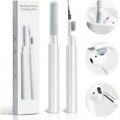 Multi-Functional Cleaning Brush For Earbuds And Charging Case, Double-Head Design, Deep Cleaning Tool For Electronics,Multi‑Tool Cleaner For Ports, Keyboards, Screens & Small Electronics