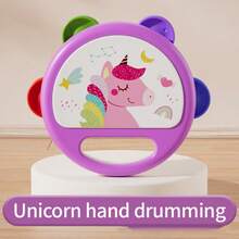 Cartoon Hand Drum, Suitable For Infants & Toddlers Play, Teenagers Clapping Musical Instrument, Music Education, Kindergarten Party Gift Percussion Instrument - Multicolor - View 14