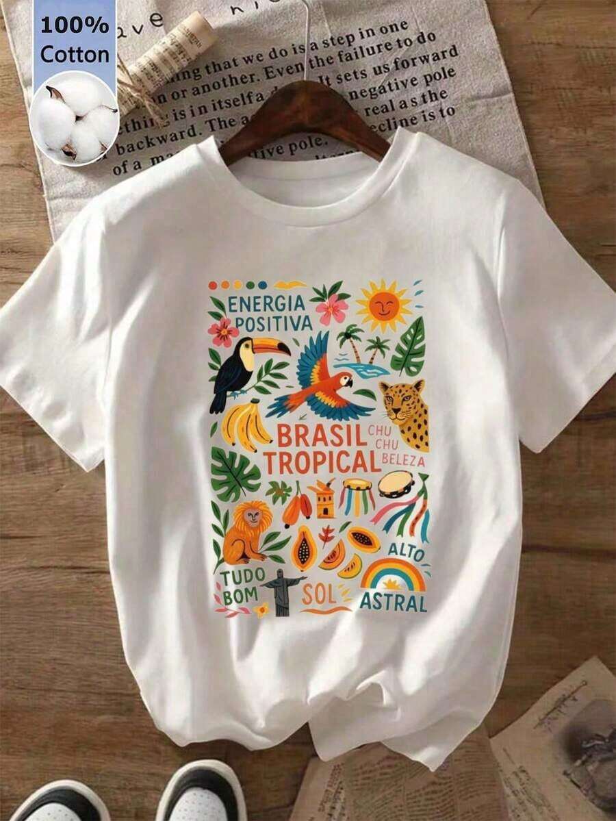 Women T-Shirts - White. - View 1