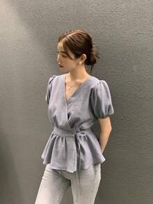 Women Blouses & Shirts - Apricot - View 7
