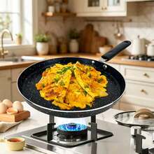 Bộ 3 chảo chống dính bằng nhôm (18cm/7.09 inch, 22cm/8.66 inch, 26cm/10.24 inch); Phù hợp với mọi loại bếp, chảo chiên bữa sáng, chảo chiên thiết yếu tại nhà và dành cho đầu bếp chuyên nghiệp. - Xem 4
