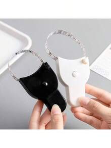Thước dây tự động thu gọn, thước dây đo vòng eo chuyên nghiệp dạng ống lồng, thước dây da mềm dùng trong gia đình, thước dây hai mặt hai dụng hệ mét và Anh, thước dây mini ba vòng tự động đo, dụng cụ đo chính xác chỉ với một nút bấm. - A - Xem 5