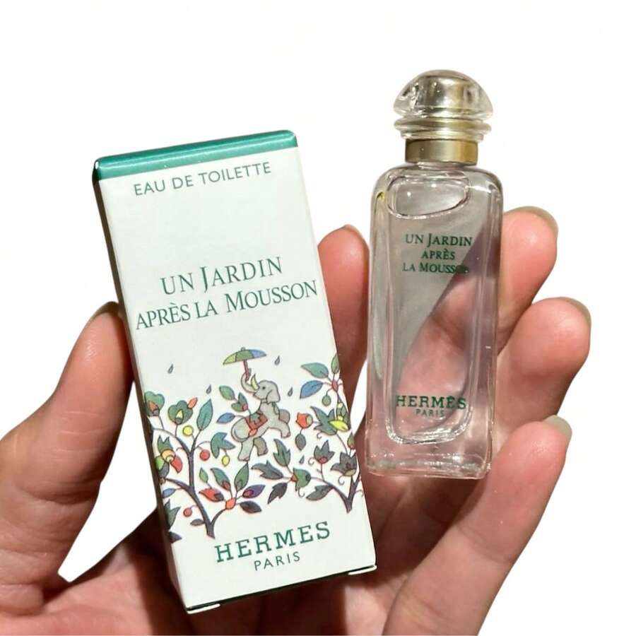 HERMES UN JARDIN APRES LA MOUSSON EDT 7.5 ML / 0.25 OZ MINI SIZE - Hoa - Xem 1