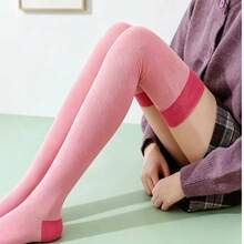 1 Pair Unisex Toe-Less Shaping Compression Thigh High Socks, Foot Arch Support Leg Slimming Stockings - Multicolor - View 4