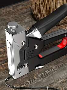 Bộ 1 súng bắn đinh đa năng 4 trong 1 - Chất liệu thép carbon bền chắc, bán tự động, rất phù hợp cho trang trí nhà cửa, cắm trại và sử dụng công nghiệp, dụng cụ cầm tay chế biến gỗ di động, không cần pin, đinh ghim điều chỉnh được, vật dụng thiết yếu trong gia đình. - Nhiều màu - Xem 8